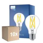 Flerpack 10x Philips Master LED E27 Päron Filament Klar 7.2W 1055lm - 922-927 Dim To Warm | Bästa Färgåtergivning - Dimbar - Ersättare 75W