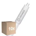 Flerpack 10x Ledvance LED Rör T5 AC Mains P Mains (AC) High Output 11W 1700lm - 865 Dagsljus | 55cm - Ersättare 24W