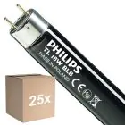 Flerpack 25x Philips MASTER TL-D 18W - Blacklight Blå | 60cm