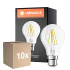 Flerpack 10x Ledvance Classic Performance LED Lampa B22d Päron Filament Klar 4W 470lm - 827 Extra Varm Vit | Ersättare 40W