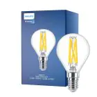Philips MASTER LED E14 Boll Filament Klar 3.4W 470lm - 922-927 Dim To Warm | Bästa Färgåtergivning - Dimbar - Ersättare 40W