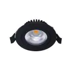 Noxion LED Lutningsbar Slim Spot Svart Runda 6W 550lm 60D - 927 Extra Varm Vit | 85mm - IP54 - Dimbar - Bästa Färgåtergivning