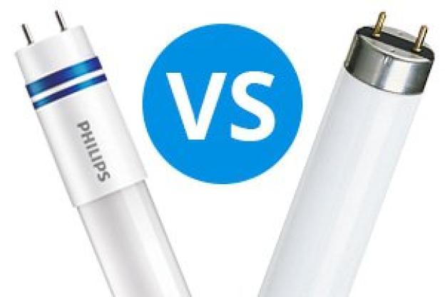 LED-lysrör VS fluorescerande lysrör