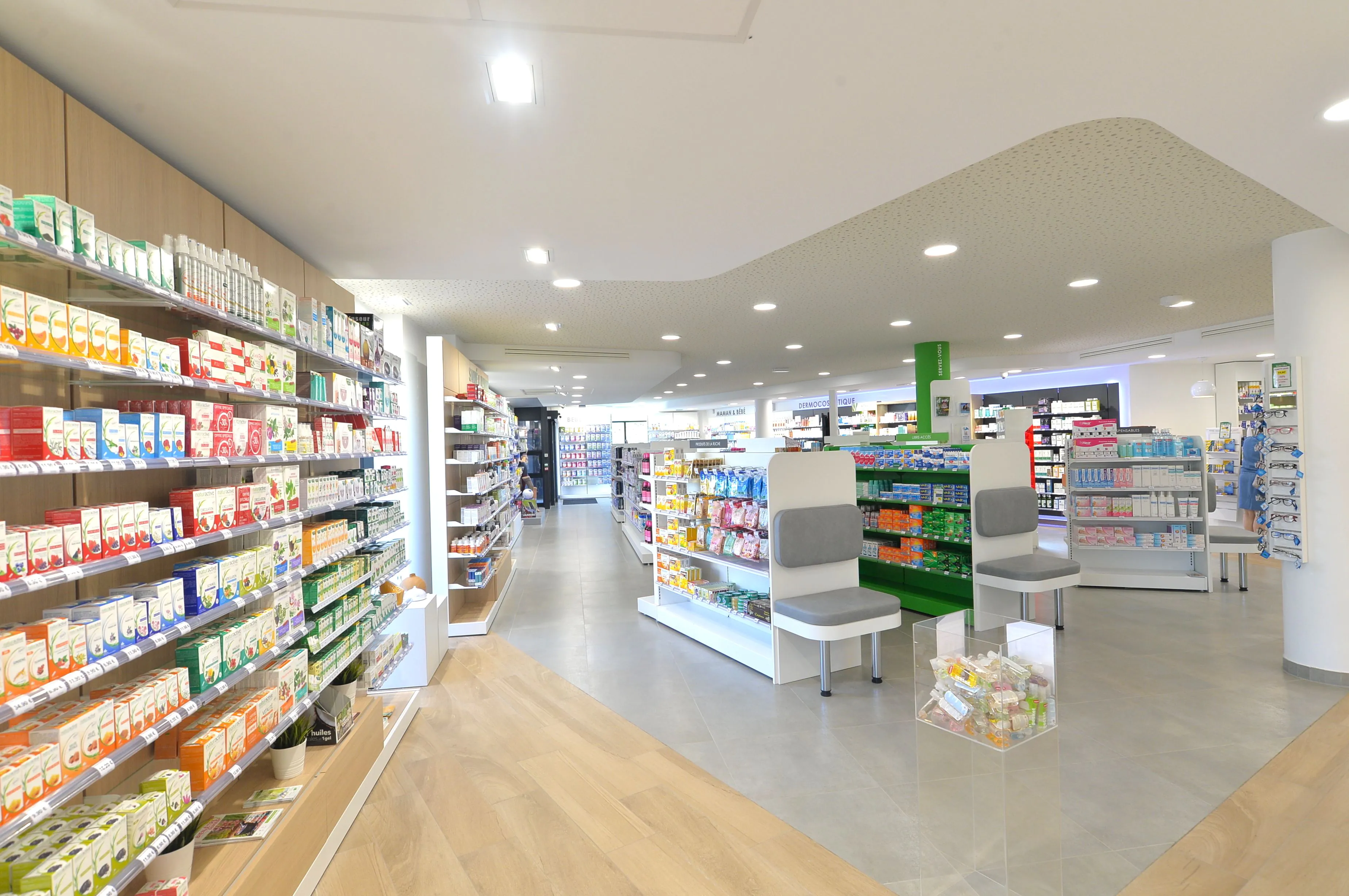 LED apoteksbelysning downlight